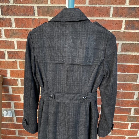 NWT New Wool Plaid Banana Republic Coat - Small - Picture 6 of 10